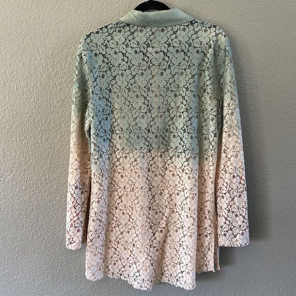 Aratta Silent Journey Tunic Womens Small Ombré Button Front Lace Anthropologie - Picture 8 of 13